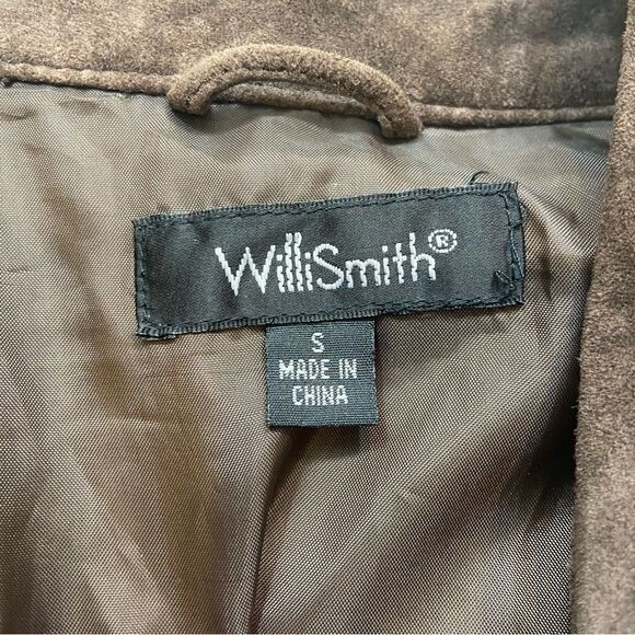 Ladies Willi Smith Brown Leather‎ Shirt Jacket Lined Size Small - Picture 12 of 13